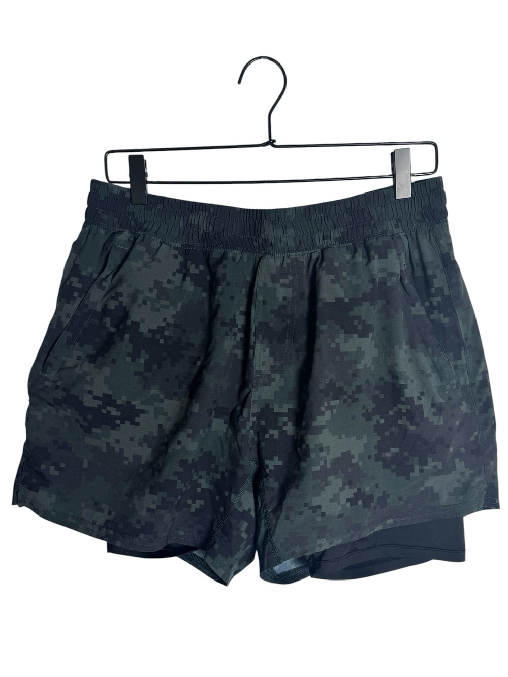 Barbell Apparel Men’s Phantom 2-in-1 Compression Liner Black Multicam Shorts